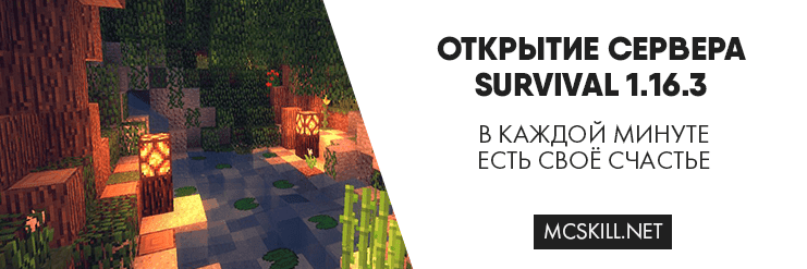 Вайп и обновление Survival 1.16.3_image